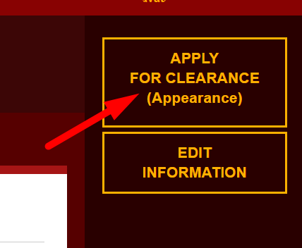 Apply for Clearance Screenshots sample