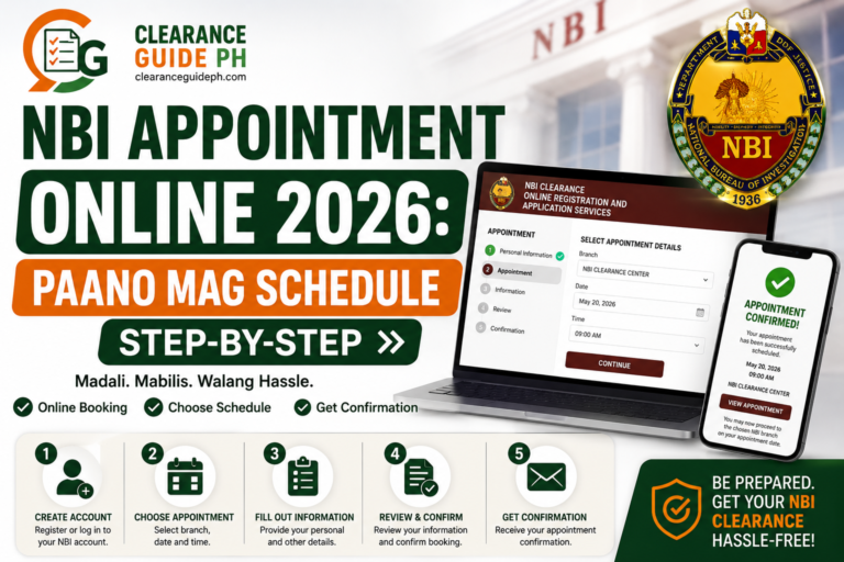 NBI Appointment Online 2026 Paano Mag Schedule Step-by-Step