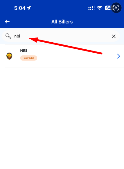 Search NBI to pay using gcash - NBI Clearance GCash Payment