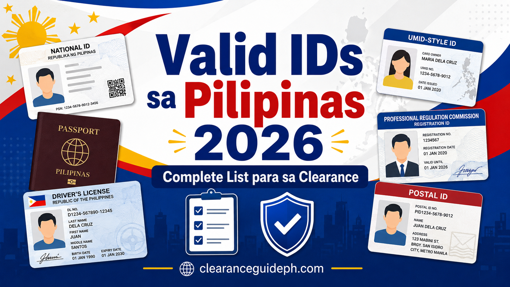 Valid IDs sa Pilipinas 2026 Complete List para sa Clearance