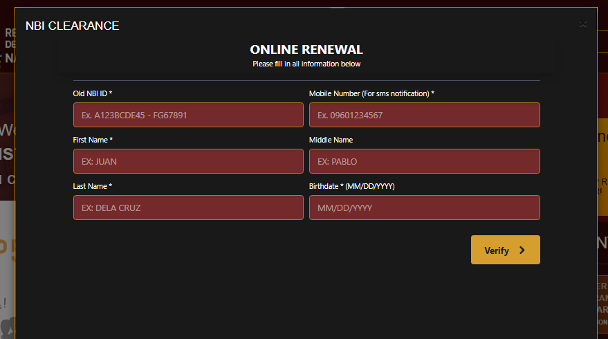 old NBI Clearance Online Renewal old NBI Clearance Online Renewal