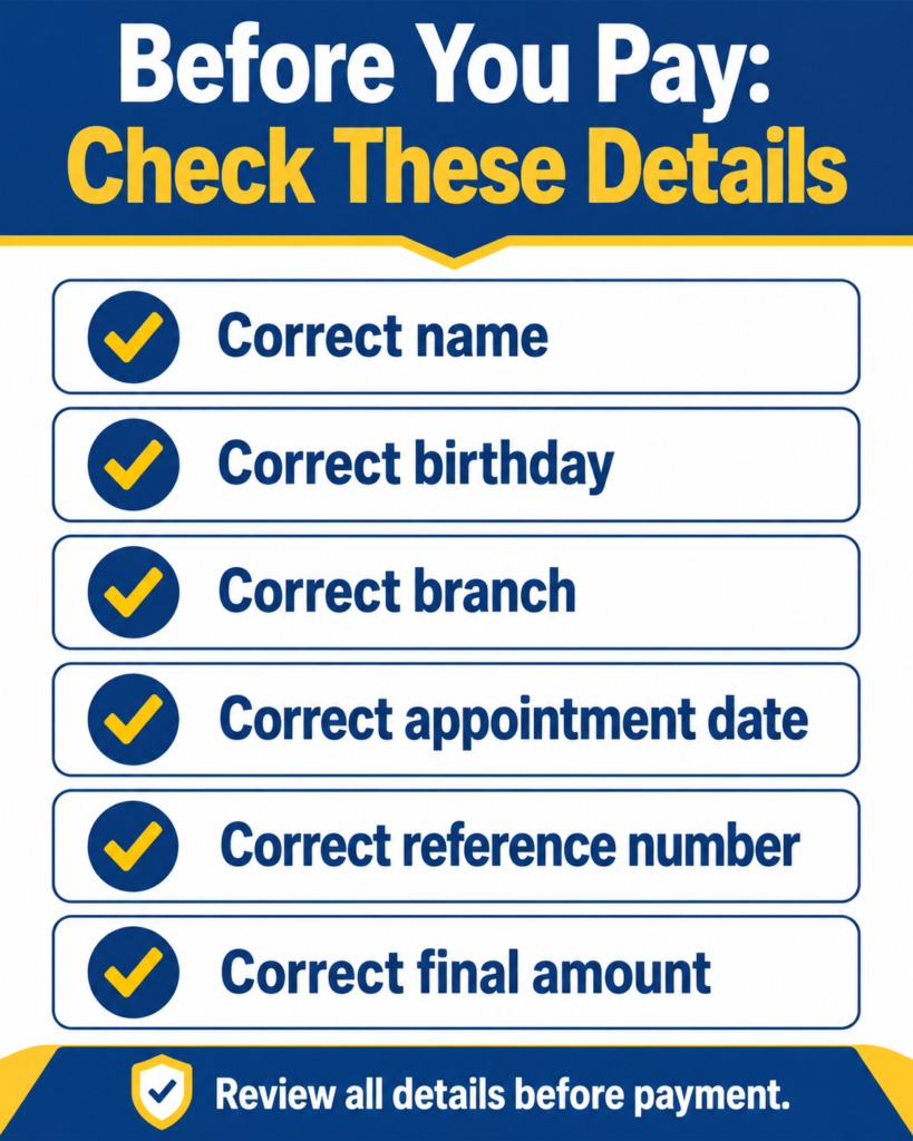 Before You Pay Check These Details