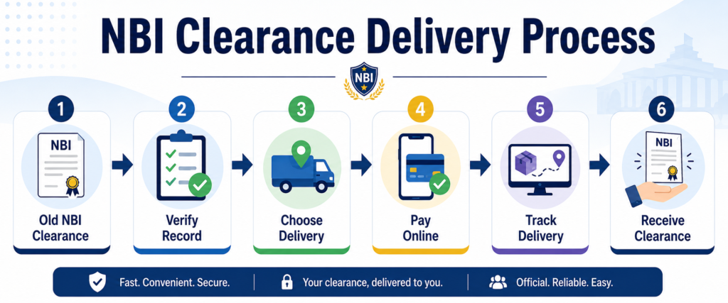 NBI Clearance renewal delivery process flow