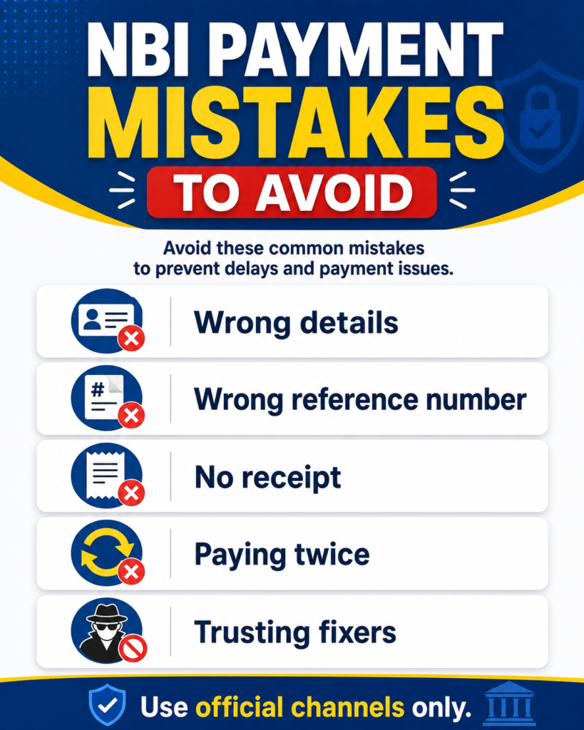NBI Payment Mistakes to Avoid
