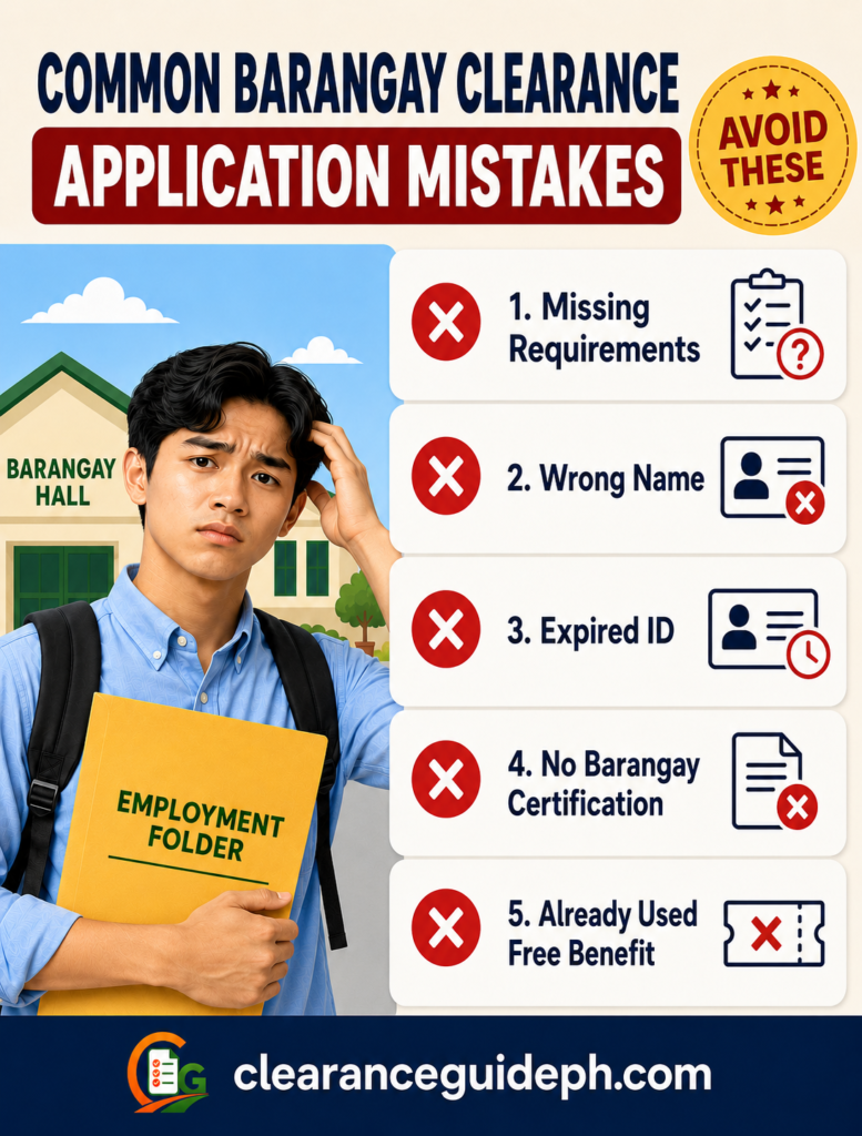 Common Barangay Clearance mistakes