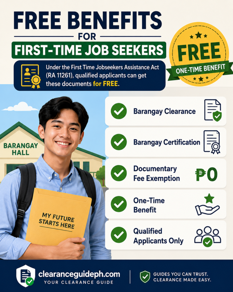 Free government documents for first-time job seekers